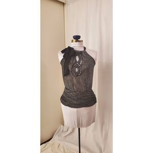 Silver Halterneck Top